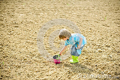 Earth day. new life. summer farm. health and ecology. ecology life. human and nature. happy child gardener. botanic Stock Photo