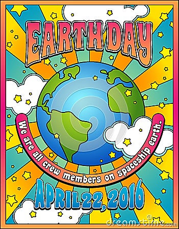 Earth Day poster Vector Illustration