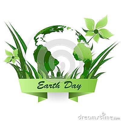 Earth day vector background Vector Illustration