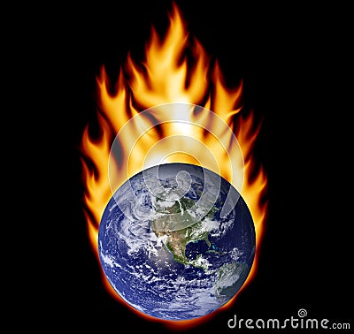 Earth On Fire Royalty Free Stock Image - Image: 4538316