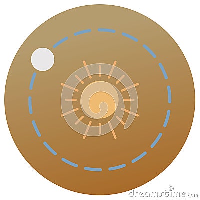 Earth Flat background vector icon which can easily modify or edit Vector Illustration
