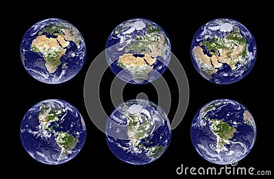 Earth globe illustration Cartoon Illustration