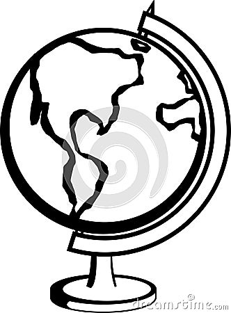 Earth globe vector illustration Vector Illustration