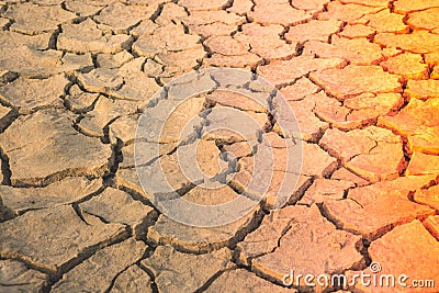 Earth ground crack, land lack of water Stock Photo