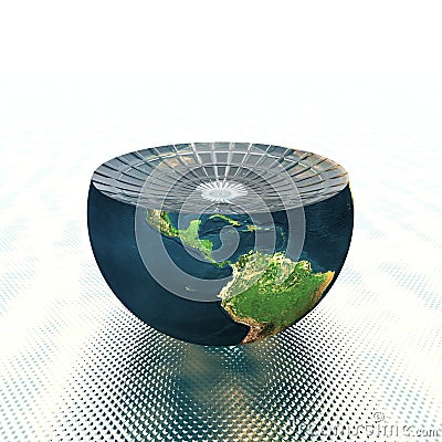 Earth hemisphere Stock Photo