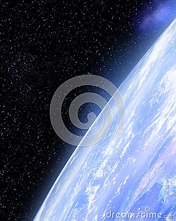 Earth horizon Stock Photo