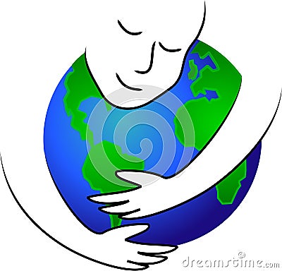 Earth Hug/eps Vector Illustration