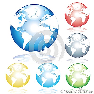 Earth illustrated Vector Illustration