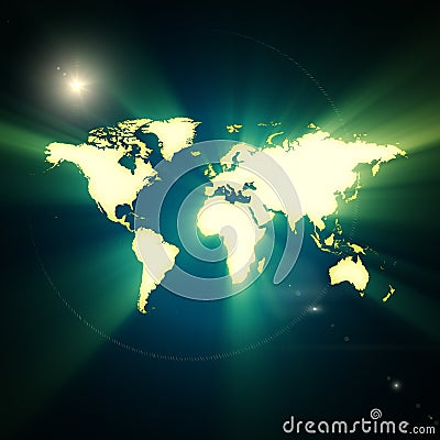 Earth map Stock Photo