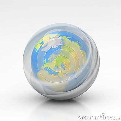 Earth Ozone Layer Stock Photo