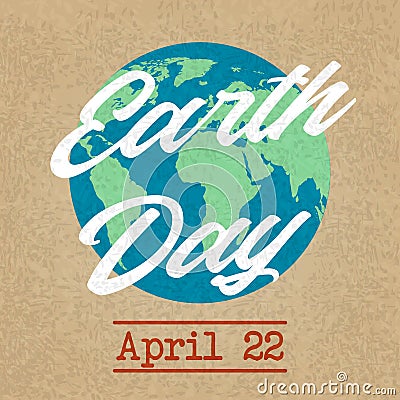 Earth planet day friendly background Stock Photo