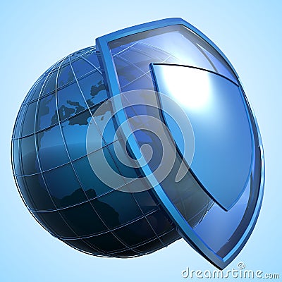 Earth protection concept Stock Photo