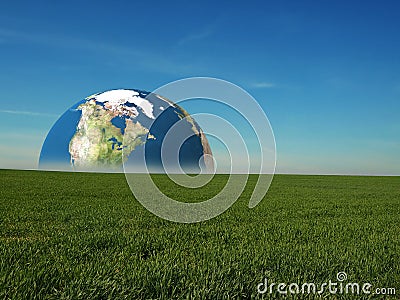 Earth rise Stock Photo