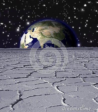 Earth Rise Stock Photo