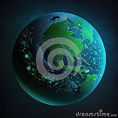 EarthÂ´s Day. Eco friendly concept. World environment day background. Save the earth. Generative AI Stock Photo