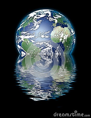 Earth Sinking Stock Photo