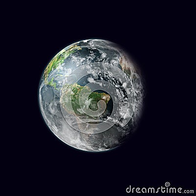 Earth in space Stock Photo