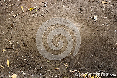 The earth is swept with a broom for Copy-space Stock Photo