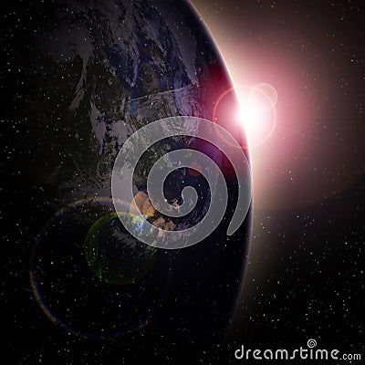 Earth view Stock Photo