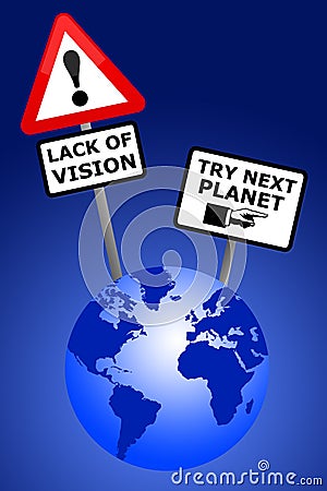 Earth vision Stock Photo