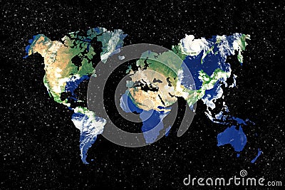 Earth world map Stock Photo