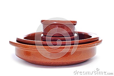 Earthenware pottery Stock Photo