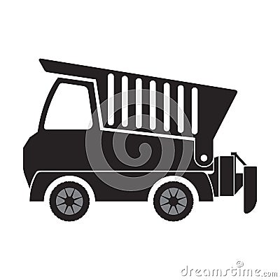 Earthmoving truck icon Vector Illustration