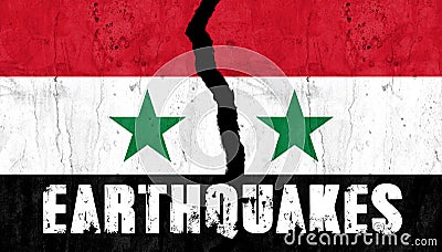 Earthquakes in Syria, Stock Photo