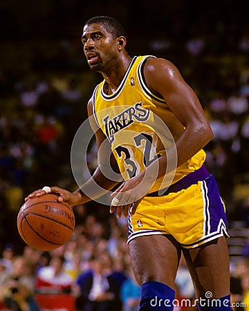 Earvin Magic Johnson Editorial Stock Photo