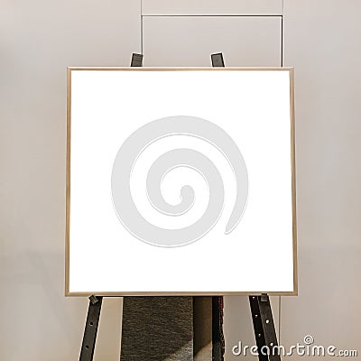 Easel Square Frame Stock Photo