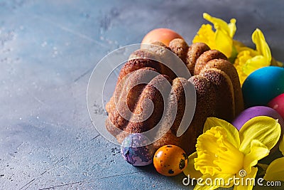 Easer cake with eggs Stock Photo