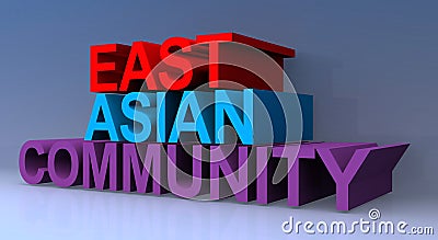 East asian community Stock Photo