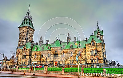 The East Block of Parliament in Ottawa, Canada Stock Photo