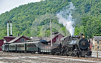 East Broad Top Railroad excursion train June 2023 Editorial Stock Photo