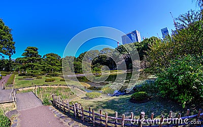 East Gardens of the Imperial Palace in Tokyo. Editorial Stock Photo