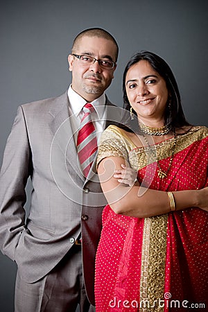 East Indian Couple Stock Photo