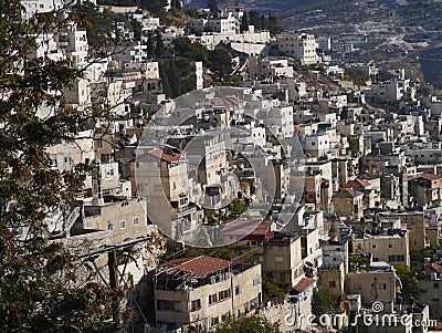 East Jerusalem houses Stock Photo