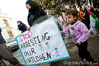 East Jerusalem Protest Editorial Stock Photo