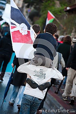 East Jerusalem Protest Editorial Stock Photo