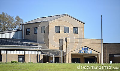 East Junior High School Building , Somerville, TN Editorial Stock Photo