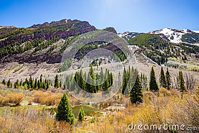 East Maroon Wilderness Portal White River National Forest Colorado Stock Photo