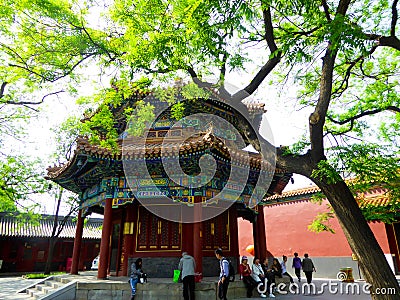 East octagonal pavilion Editorial Stock Photo