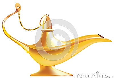 East oil lamp Vector Illustration