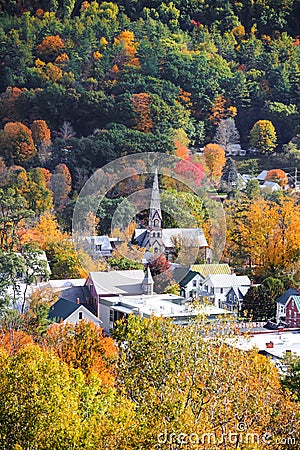 East Royalton cityscape in autumn time Stock Photo