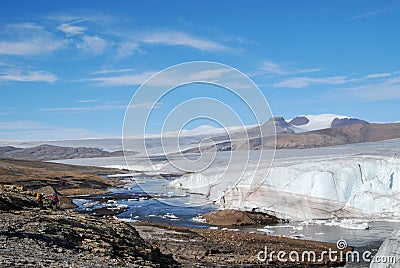 East Side Of Air Force Glacier Stock Photo