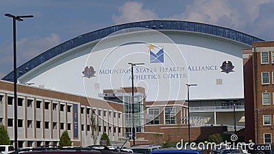 East Tennessee State University - Parking Garage and Mountain States Health Alliance Athletic Center Editorial Stock Photo