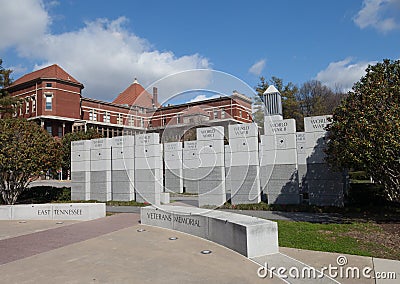 East Tennessee Veterans Memorial Editorial Stock Photo