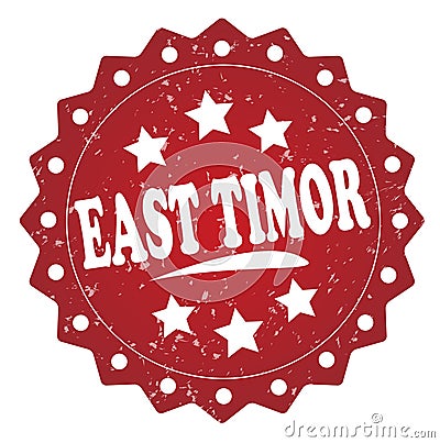 East timor grunge stamp Stock Photo