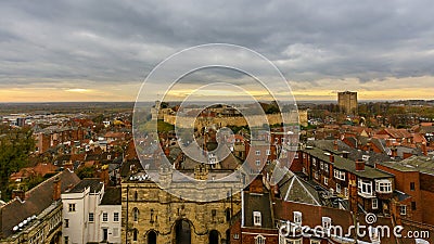 East View of Lincoln, England Stock Photo
