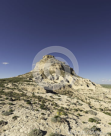 East and West Pawnee Buttes in North Eastern Colorado Stock Photo
